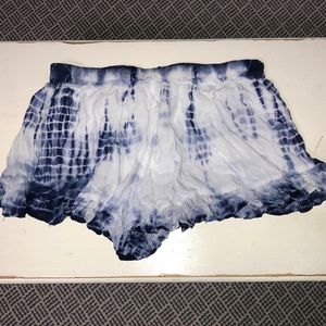 Tie dyed shorts